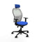 Piqueras y Crespo 1D036N2 - Bureaustoel - Hoofdsteun en verstelbare hoogte - Blauw
