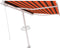 vidaXL - Luifel - vrijstaand - handmatig - uittrekbaar - 350x250 - cm - oranje - bruin