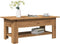 vidaXL - Salontafel - 102x55x42 - cm - bewerkt - hout - artisanaal - eikenkleur