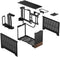 Fractal Design Terra - Mini-ITX Behuizing - Aluminium Walnoot - Grafiet