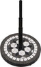vidaXL - Parasolvoet - rond - 12 - kg - zwart - en - wit