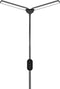 SBR Glow Vloerlamp - Staande lamp - Leeslamp - 3 lichtkleuren - Dimbaar - in hoogte verstelbaar - Daglichtlamp - Zwart