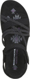 Skechers Reggae Slim - Meadow Grazer - Dames Sandalen - Zwart - Maat 42