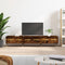 vidaXL - Tv-meubel - 150x36x30 - cm - bewerkt - hout - gerookt - eikenkleurig
