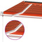 vidaXL - Luifel - automatisch - met - LED - windsensor - 400x350 - cm - oranje - bruin