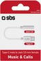 SBS Adapter Type-C (m) to Jack 3.5mm (f), white