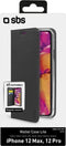 SBS Book Wallet Lite Case iPhone 12 /12 Pro, zwart