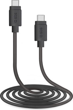 SBS Cable Type C - Type C 2.0 (1.5m), zwart