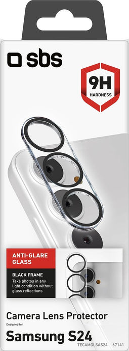 SBS Camera Lens Protector geschikt voor Samsung Galaxy S24 Glazen Camera Lens Protector - Case Friendly