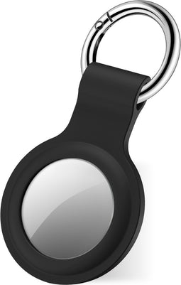 SBS Hoesje geschikt voor Apple AirTag Hoesje | SBS Key Ring Sleutelhanger - Grijs