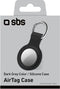 SBS Hoesje geschikt voor Apple AirTag Hoesje | SBS Key Ring Sleutelhanger - Grijs