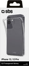 SBS Mobile Skinny Cover voor iPhone 12 /12 Pro - Transparant
