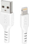 sbs mobile USB-laadkabel Apple Lightning stekker, USB-A stekker 100 cm Wit TECABLEUSBIP589W