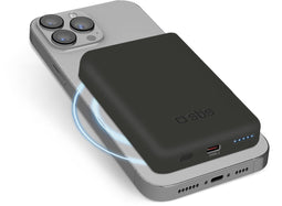 SBS TEBB5000MAG1CK powerbank Lithium-Polymeer (LiPo) 5000 mAh Draadloos opladen Zwart