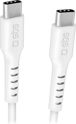SBS TECABLE3MTCC240W USB-kabel USB 2.0 3 m USB C Wit
