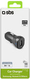 SBS TECRUSB1ASTD oplader voor mobiele apparatuur Smartphone Zwart Sigarettenaansteker Auto