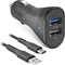 SBS TEKITCRC2U21AUL oplader voor mobiele apparatuur Smartphone Zwart Sigarettenaansteker Auto
