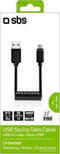 SBS USB-A naar Micro USB Kabel 0.5 Meter - Zwart