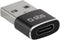 SBS USB-A naar USB-C Adapter - Zwart