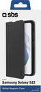 SBS Wallet Lite Telefoonhoesje geschikt voor Samsung Galaxy S22 Hoesje Bookcase - Zwart
