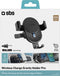 SBS Wireless Charge Gravity Pro Ventilatierooster Telefoonhouder Auto met Klem - Zwart