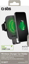 SBS Wireless Charging Gravity Ventilatierooster Telefoonhouder Auto - Zwart