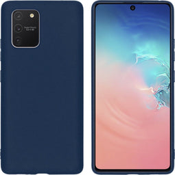 iMoshion Hoesje Geschikt voor Samsung Galaxy S10 Lite Hoesje Siliconen - iMoshion Color Backcover - Donkerblauw