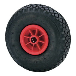 Ruedas Alex - Wiel met band - Ø 26 cm max. 100 kg - Zwart/Rood