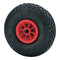 Ruedas Alex - Wiel met band - Ø 26 cm max. 100 kg - Zwart/Rood