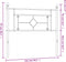vidaXL - Hoofdbord - 107 - cm - metaal - wit
