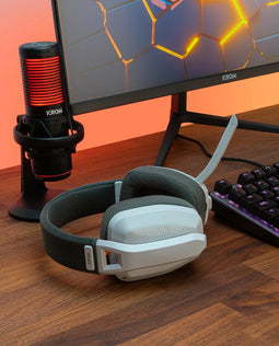 Krom NXKROMKANJIWH - Gaming Headset - Bluetooth 5.3 - Wit/Zwart
