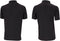 Bamboo Elements Polo - Heren Korte Mouw - Piqué Stof - Antraciet Grijs M