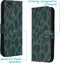 iMoshion Hoesje Geschikt voor iPhone SE (2022) / SE (2020) / 8 / 7 Hoesje Met Pasjeshouder - iMoshion Design Softcase Bookcase - Zwart / Meerkleurig / Groen / Green Leopard