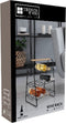 Metalen wijnflessen rek/wijnrek voor 9 flessen 33 x 29 x 46 cm - Wijnfles houder