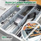 Ecowize Luxe Lade Organizer - Verstelbare Ladeverdeler 100% Natuurlijk Bamboe - Set van 4 (8719327702512)