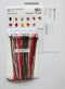 Thea Gouverneur - Borduurpakket met telpatroon - 3081A - Voorgesorteerde DMC Garens - 6 Bloemportretten - Aida - 6 cm x 17 cm - DIY Kit