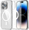 Podec Magsafe Hoesje iPhone 14 Pro Max - Back Cover - 3x Screenprotector 3x Cameraprotector - Doorzichtig