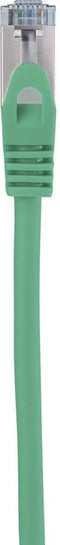 Renkforce RF-5056416 RJ45 Netwerkkabel, patchkabel CAT 6A S/FTP 0.50 m Groen Snagless, Vlambestendig 1 stuk(s)