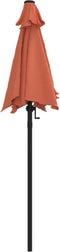 vidaXL - Parasol - 200x224 - cm - aluminium - terracotta