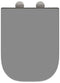 vidaXL - Toiletdeksel - met - Snelle - Montage - en - Soft - Close - in - Duroplast - Grijs