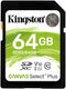 Kingston Canvas Select Plus - SDXC 64GB - 100 MB/s - Zwart