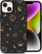 iMoshion Hoesje Geschikt voor iPhone 14 Hoesje Siliconen - iMoshion Design hoesje - Zwart / Stars Sky