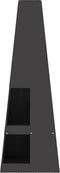 vidaXL - Vuurkorf - met - houtopslag - - - Zwart - - - 35x35x100 - cm - - - Staal