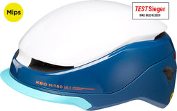 Fietshelm KED Mitro UE-1 M (52-58cm) - blue white