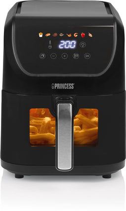 Princess 182240 - Heteluchtfriteuse - 5.5L - 1500W - 8 Programma's - Slank Ontwerp - Zwart