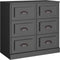 vidaXL - Dressoir - 70x35,5x67,5 - cm - bewerkt - hout - zwart