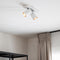 Atmooz - Plafondspots Plafondlamp Nuo 2 - Opbouwspot - 2 lichtbronnen - Wit - Slaapkamer / Woonkamer - Industrieel - Hoogte 12cm - Metaal