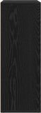 vidaXL - Dressoir - Zwart - Eiken - 60x31x84 - cm - Bewerkt - Hout
