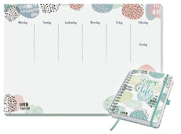 Sigel dagplanner A5 - Inspire - met GRATIS bureauonderlegger Rose - SI-JP201-A