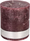 PTMD Rustic Lontenkaars - H18 x Ø16 cm - Bordeaux